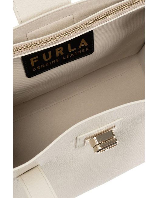 Furla White '1927 Medium' Shopper Bag,