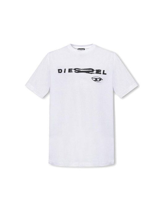 DIESEL 't-just-g19' T-shirt in White for Men | Lyst Canada