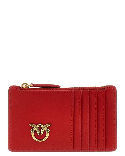 Pinko Red Airone Wallets, Card Holders