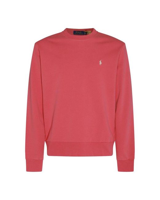 Polo Ralph Lauren Pink Cotton Sweatshirt for men