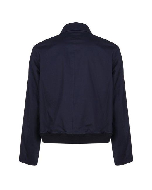 Loewe Jacket With Zip And Side Band in Blue for Men | Lyst