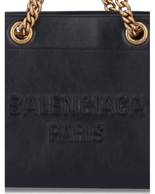 Balenciaga Black Small Tote Bag "duty Free"