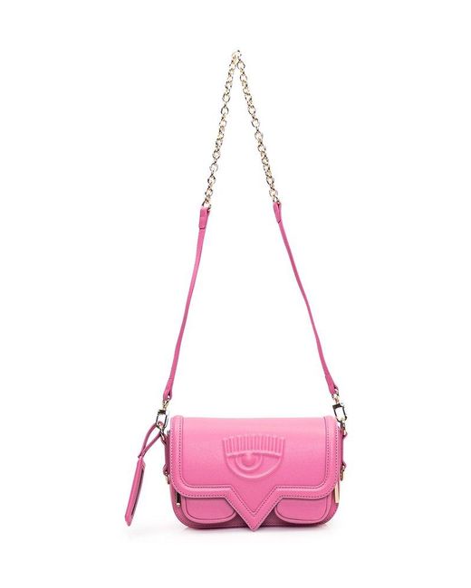Chiara Ferragni Pink Eyelike Bag