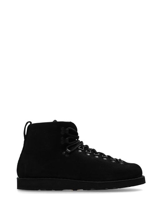 Stone Island Black Lace-Up Ankle Boots for men