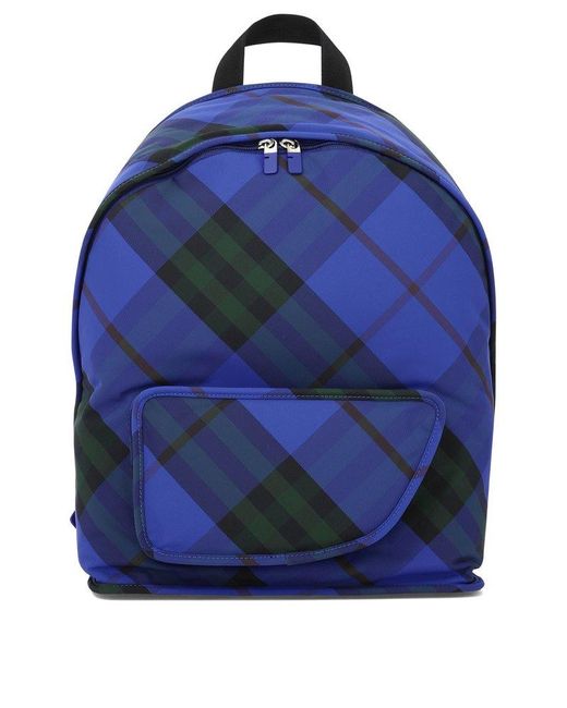 Burberry Blue "Shield" Backpack for men