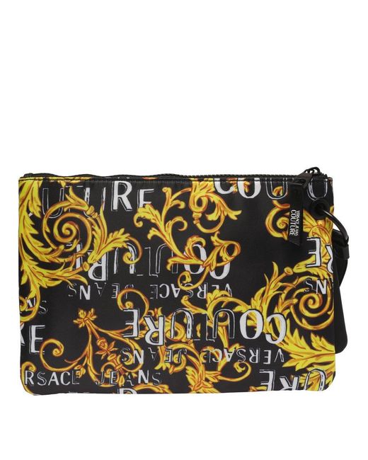 Versace Jeans Couture Couture Logo Pochette in Black for Men | Lyst