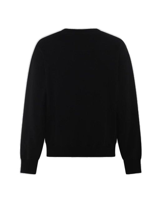 Givenchy Black Logo Embellished Crewneck Sweater for men
