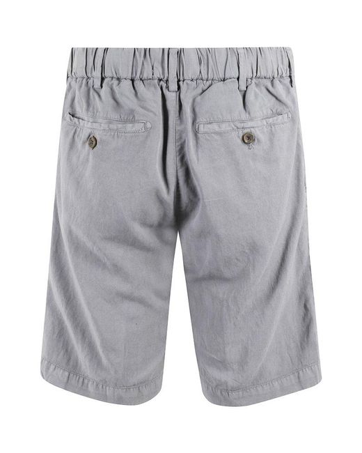 Myths Gray Drawstring Casual Shorts for men