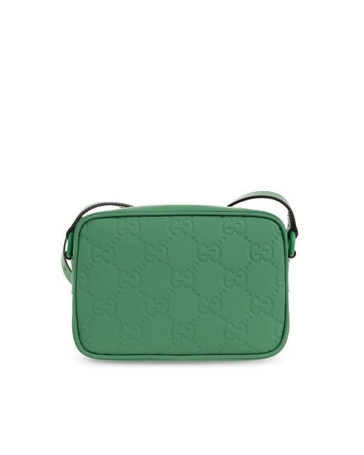 Gucci Green Monogrammed Shoulder Bag, for men