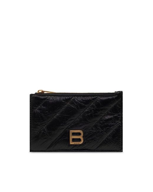 Balenciaga black hotsell card holder