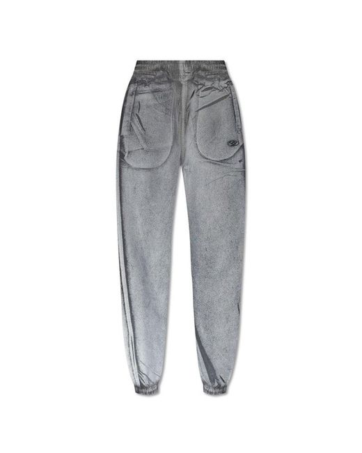 DIESEL Gray 'd-lab-s' Reflective Trousers,