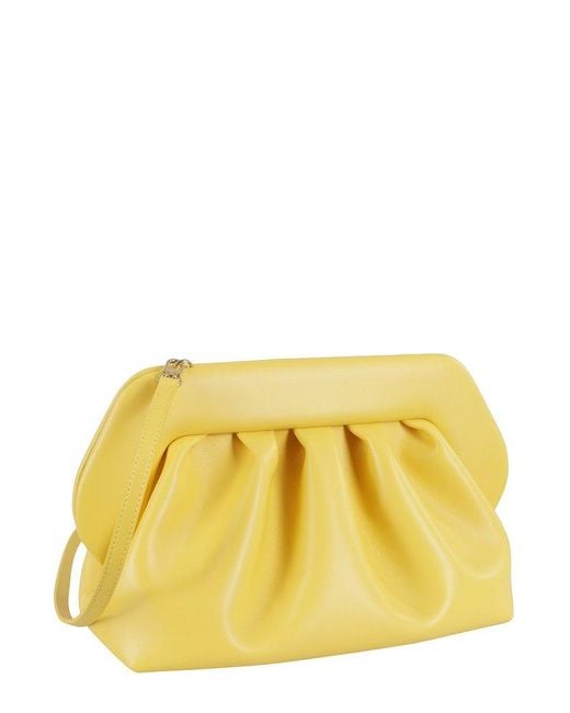THEMOIRÈ Yellow Bios Strapped Clutch Bag