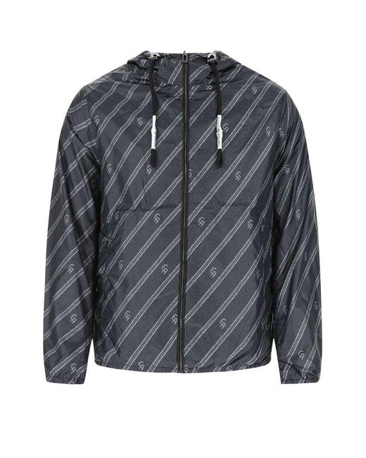 Emporio Armani Printed Polyester Reversible Jacket for Men | Lyst