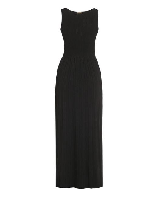 Michael Kors Black Knitted Long Dress
