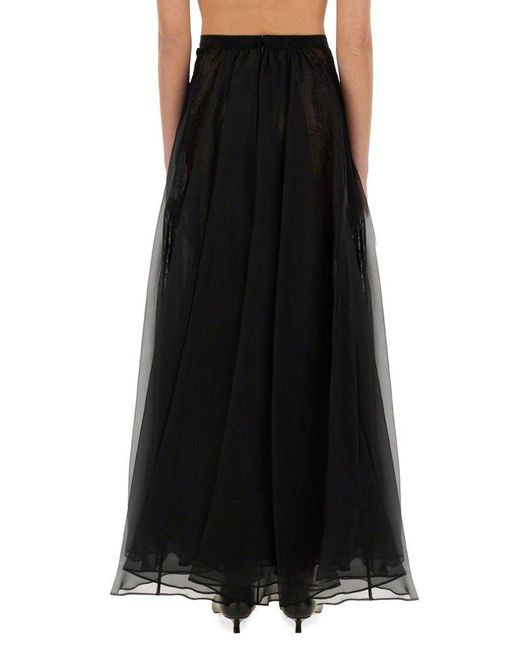 Nina Ricci Black Voluminous Maxi Skirt