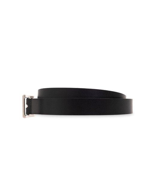 Saint Laurent Black Leather Belt, for men