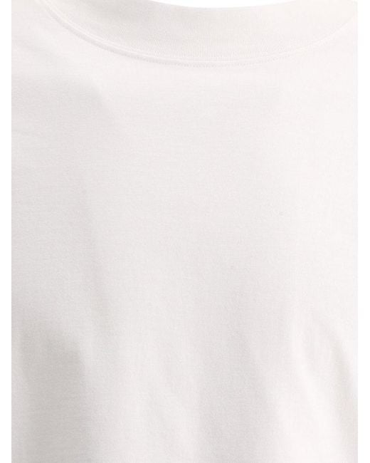 South2 West8 White Embroidered Tee for men