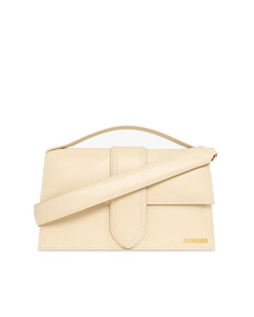 Jacquemus Leather Le Bambinou Envelope Shoulder Bag in Beige (Natural ...