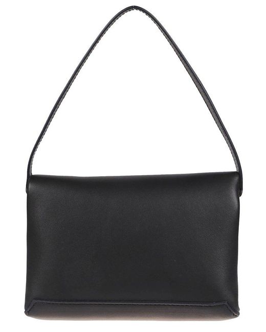 Victoria Beckham Black Chain-detailed Top Handle Bag