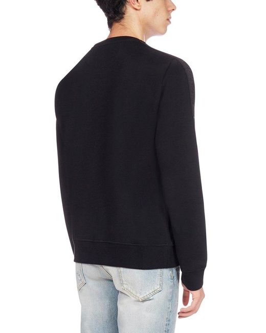 Fendi Black Ff Motif Sweatshirt for men