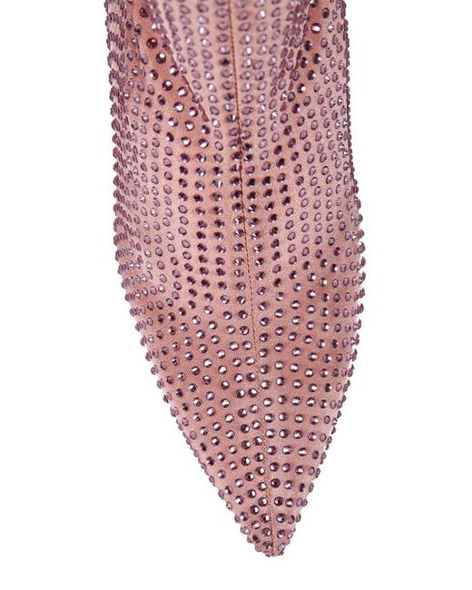 Gedebe Logan Cuissarde Embellished Boots in Pink | Lyst