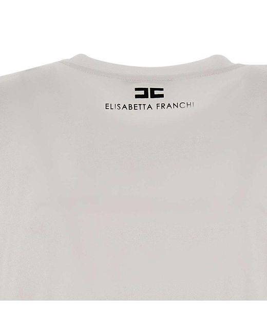 Elisabetta Franchi White Urban Cotton T-Shirt