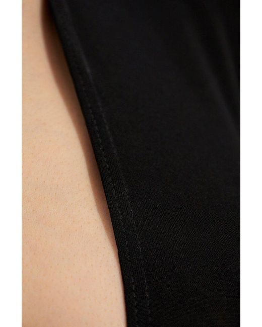 Balenciaga Black Bodysuit With A V-neckline,