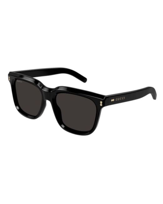 Gucci Black Square Frame Sunglasses for men