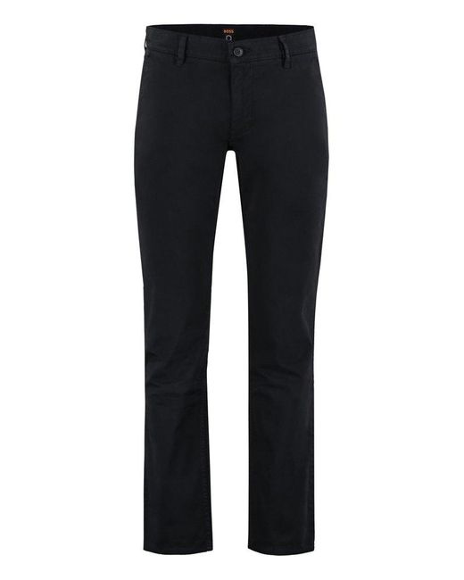 Boss Black Slim-fit Stretched Trousers for men
