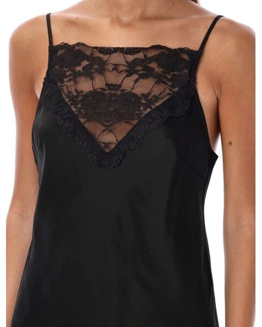 By Malene Birger Black Leeba Lace Detailed Top