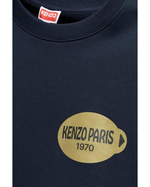 KENZO Blue Fruit Stickers Classic Sweatshirt for men