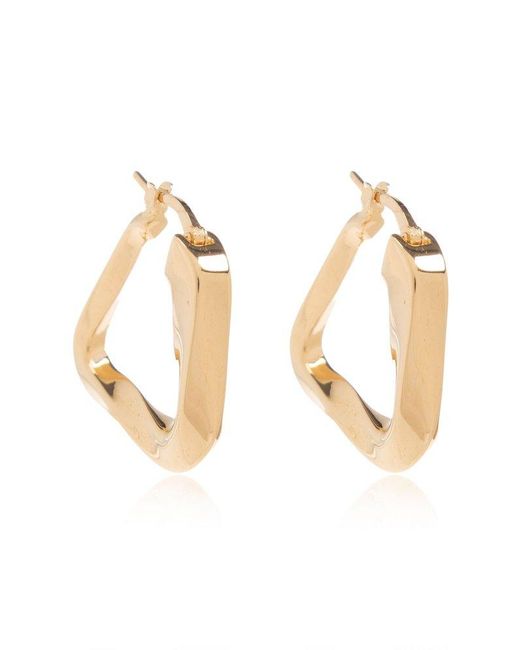 Bottega Veneta Metallic 18k Gold-plated Earrings,