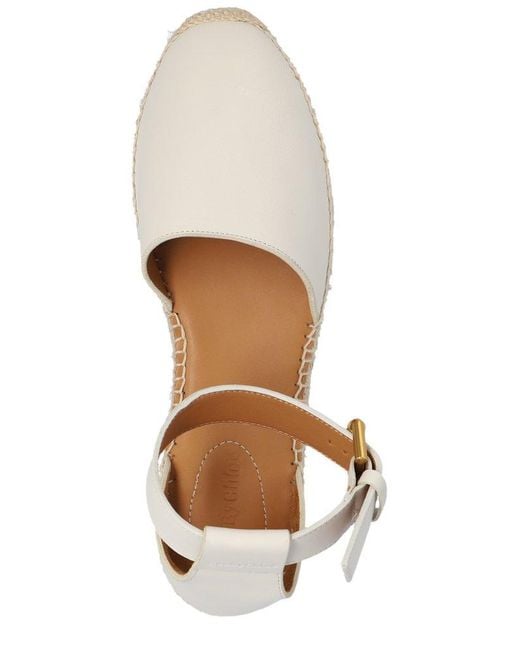 See By Chloé White 'glyn' Leather Espadrilles,
