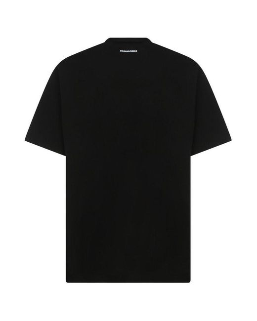 Save 75% Mens T-shirts DSquared² T-shirts for Men DSquared² Cotton T-shirt in Charcoal Black 