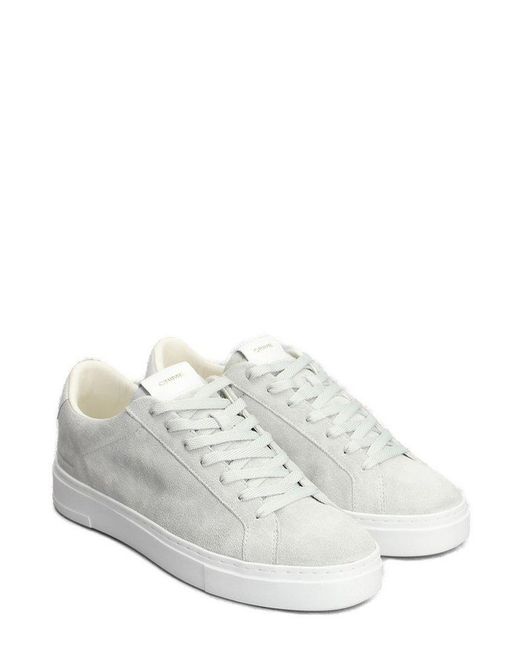 Crime London White Extralight Lace-Up Sneakers for men