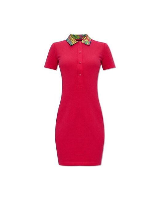 Versace Red Polo Dress,