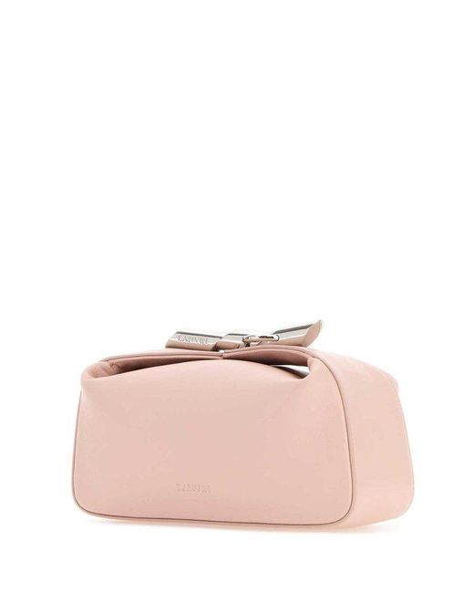 Lanvin Pink Haute Sequence Zip-up Clutch Bag