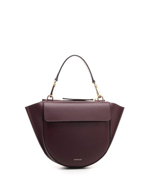 Wandler Purple Hortensia Leather Shoulder Bag