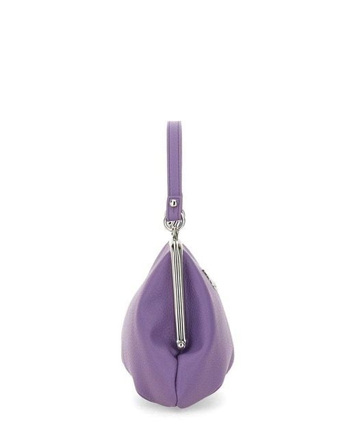 Vivienne Westwood Purple Granny Orb-plaque Chain-linked Crossbody Bag