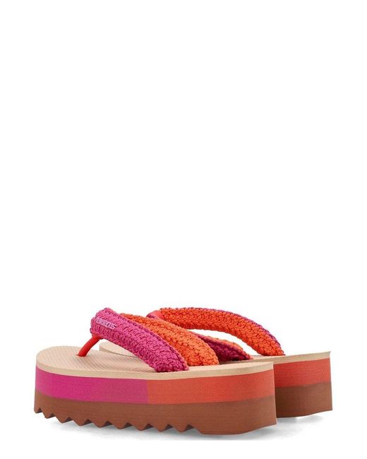 サンダル・ミュール havaianas 'Havaianas Top High Chunky Boho' sandals Havaianas Top High Chunky Boho Sandals in Pink | Lyst
