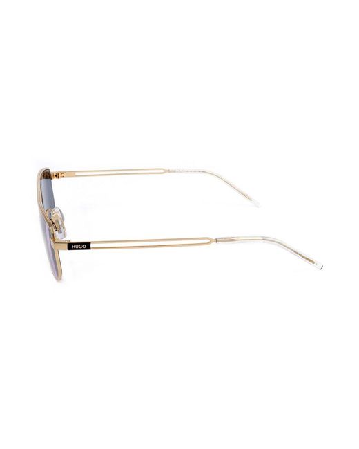 Boss Blue Geometric Frame Sunglasses for men