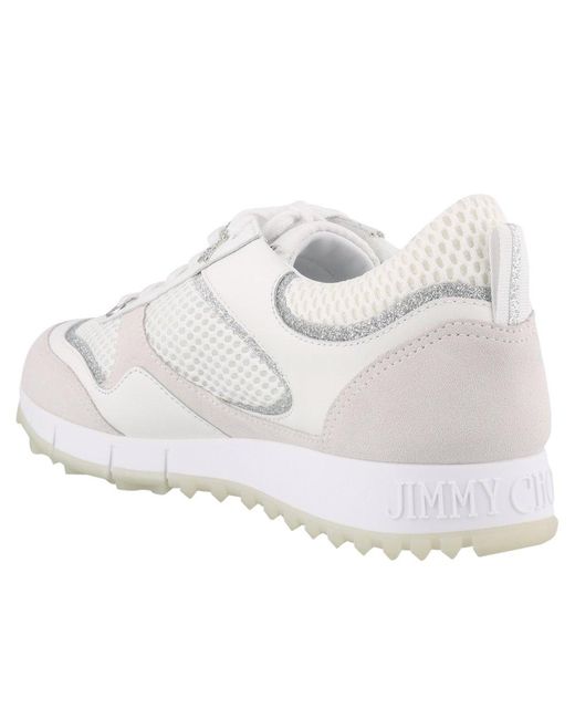 Jimmy Choo White Java/f Low Top Trainers