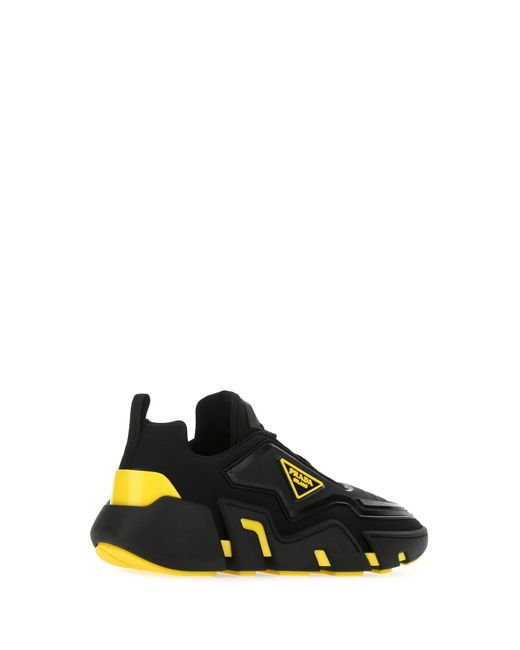prada triangle logo sneakers