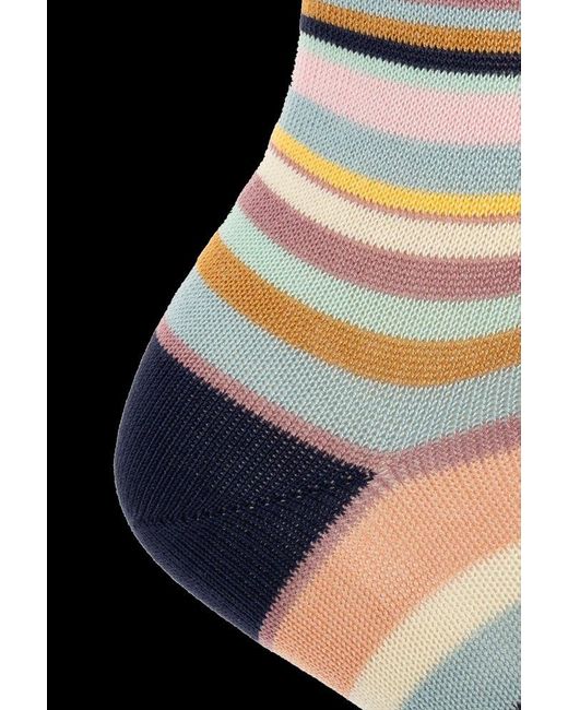 Paul Smith Black Striped Pattern Socks for men
