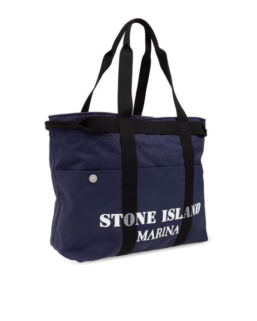 Stone Island Blue ‘Marina’ Collection Shopper Bag for men
