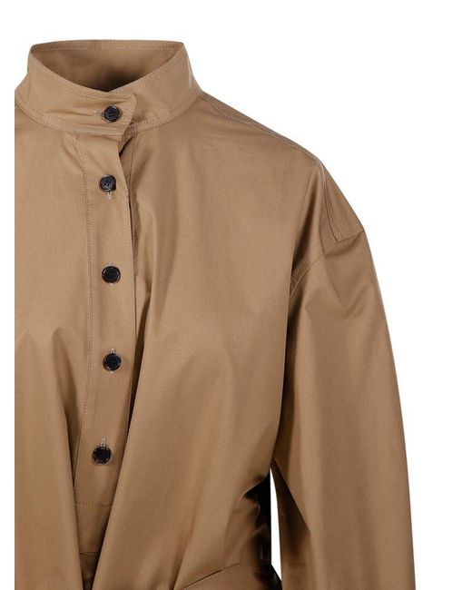 Saint Laurent Natural Elegant Mini Shirt For