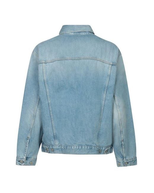 Acne Blue Relaxed Fit Denim Jacket for men