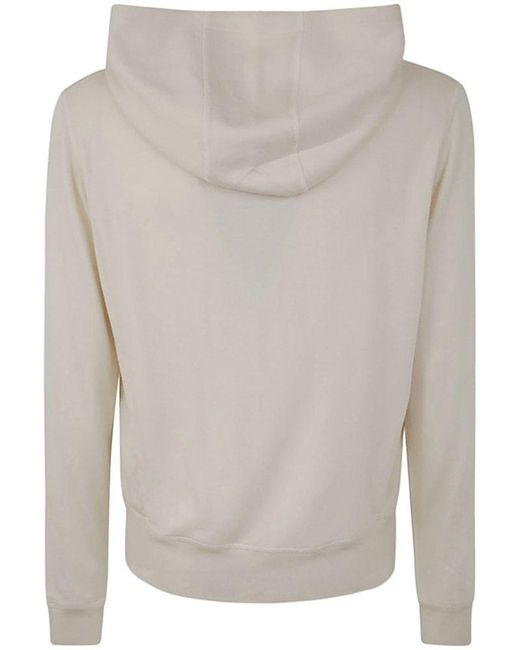 Tom Ford Gray Cut And Sewn Hood Zipper Sweatshirt Clothing for men