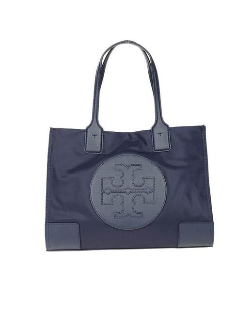 Tory Burch Synthetic Ella Mini Tote Bag in Blue - Lyst