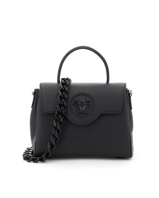 Versace Medusa Plaque Tote Bag in Black Lyst